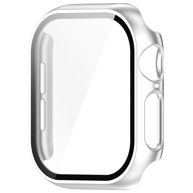 Mega Stylisch Apple Watch Series 10 46mm Hülle mit Displayschutz in Glas und Silikon
