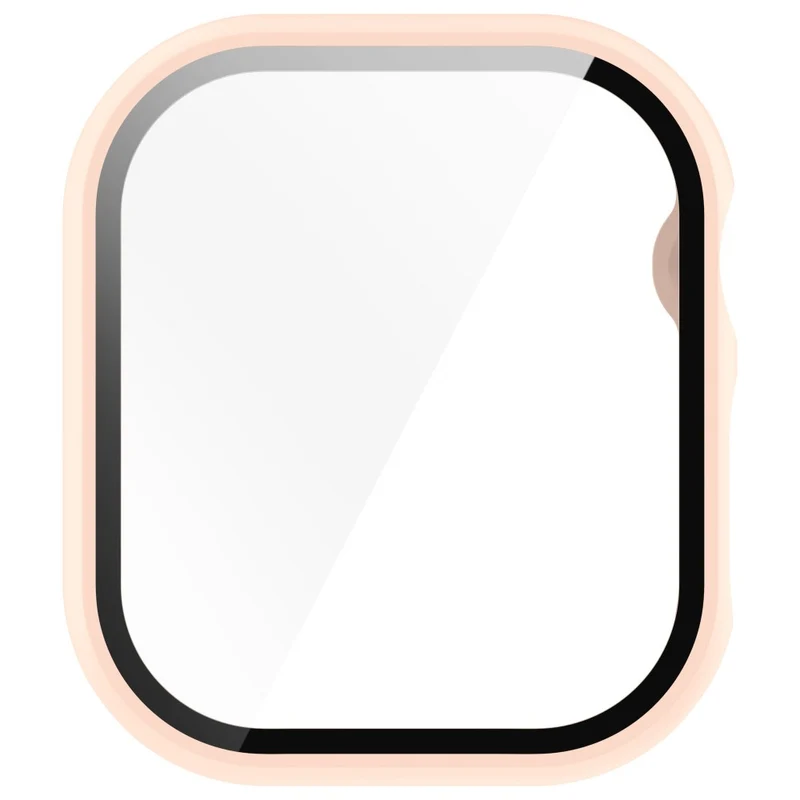 Weich Apple Watch Series 10 42mm Hülle mit Displayschutz in Glas und Silikon