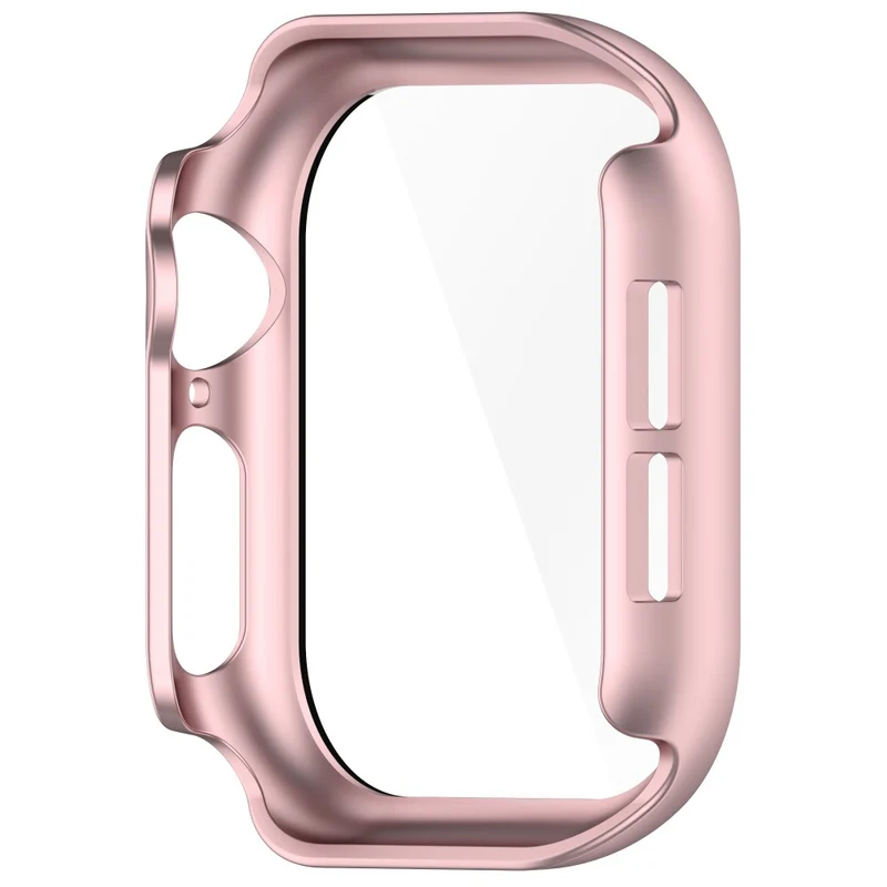 Weich Apple Watch Series 10 42mm Hülle mit Displayschutz in Glas und Silikon