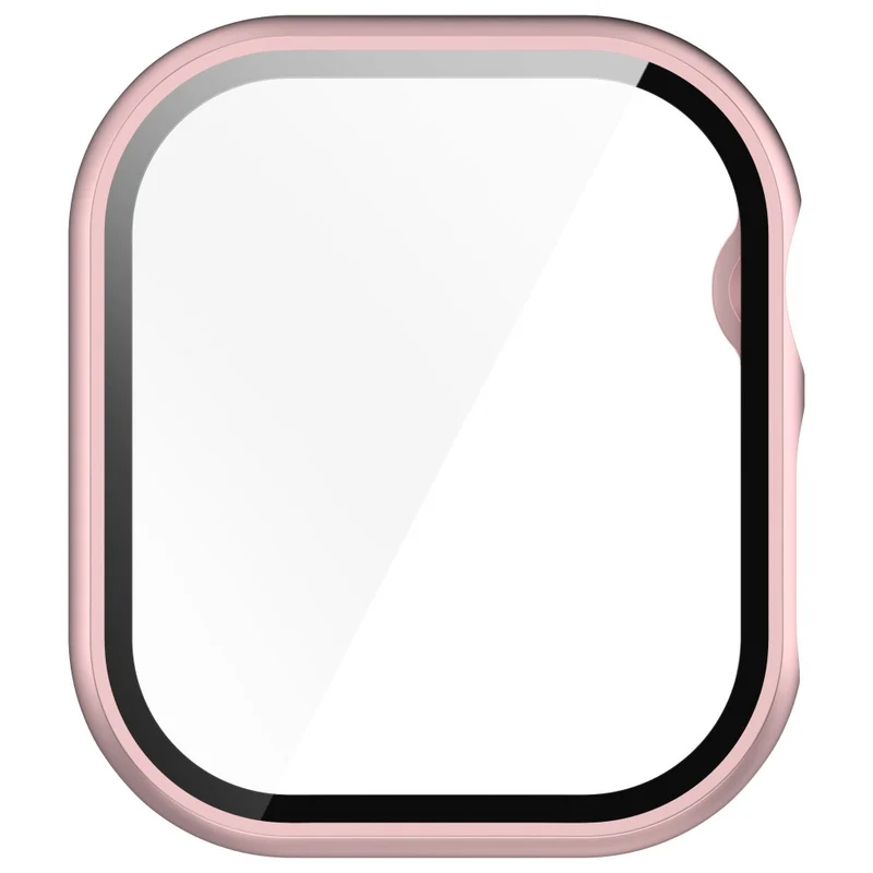Weich Apple Watch Series 10 42mm Hülle mit Displayschutz in Glas und Silikon