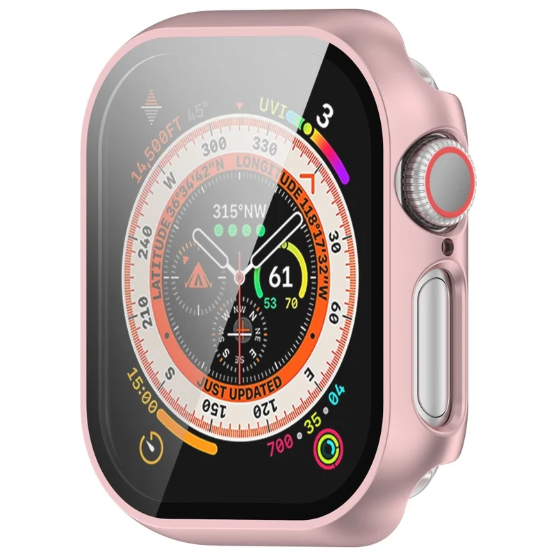 Weich Apple Watch Series 10 42mm Hülle mit Displayschutz in Glas und Silikon