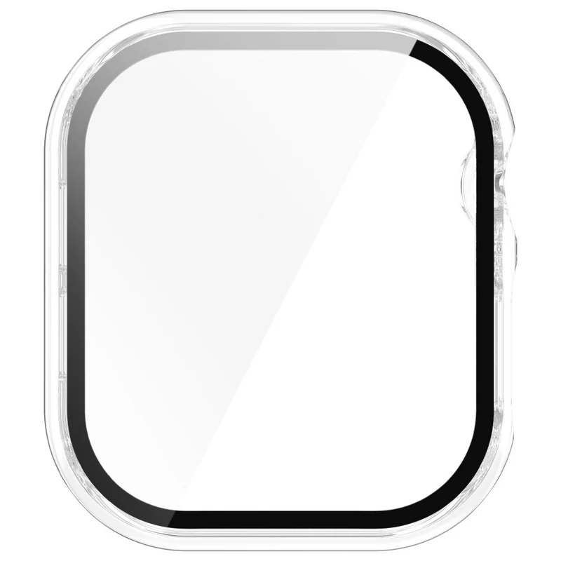 Weich Apple Watch Series 10 42mm Hülle mit Displayschutz in Glas und Silikon