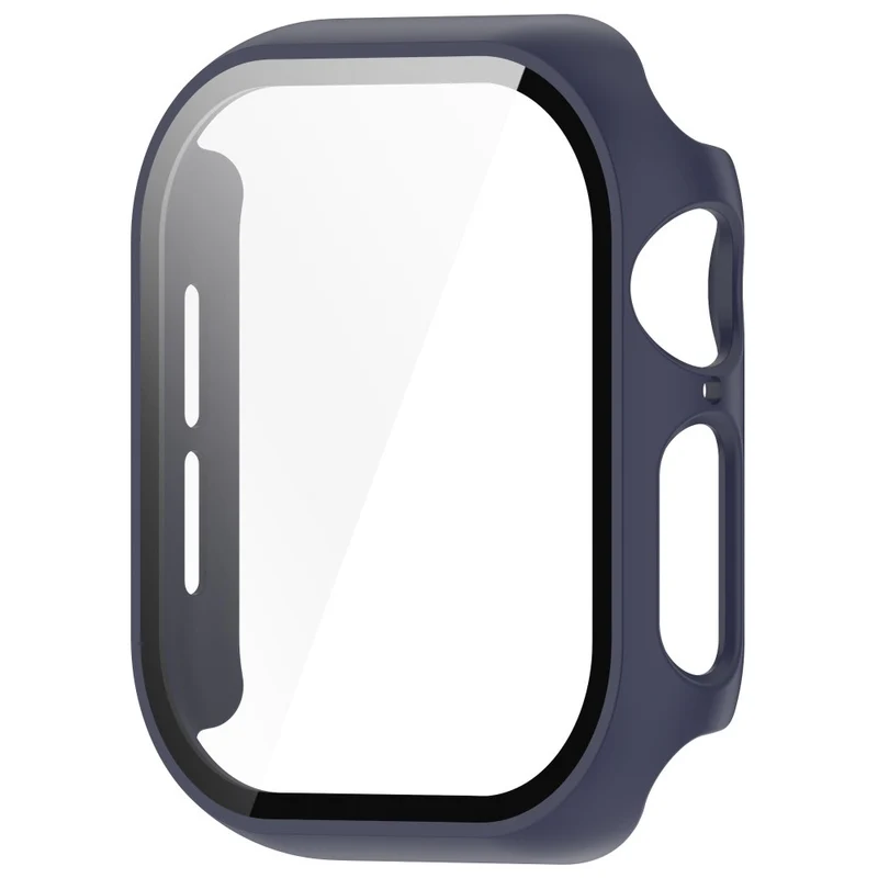 Weich Apple Watch Series 10 42mm Hülle mit Displayschutz in Glas und Silikon