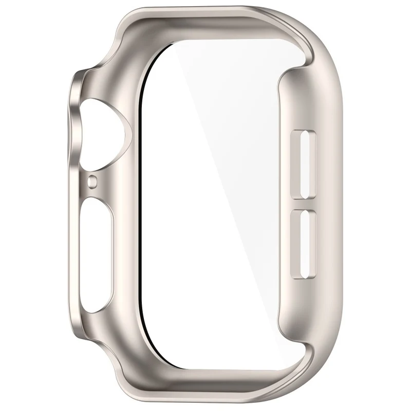 Weich Apple Watch Series 10 42mm Hülle mit Displayschutz in Glas und Silikon
