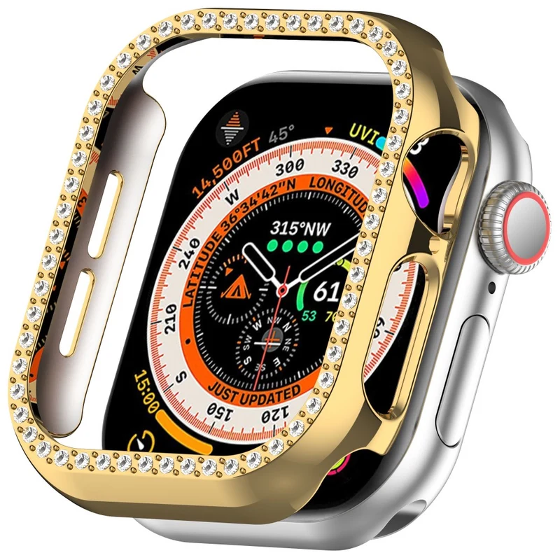 Apple Watch Series 10 46mm Strass und Silikon Bumper