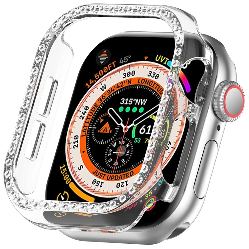 Apple Watch Series 10 46mm Strass und Silikon Bumper