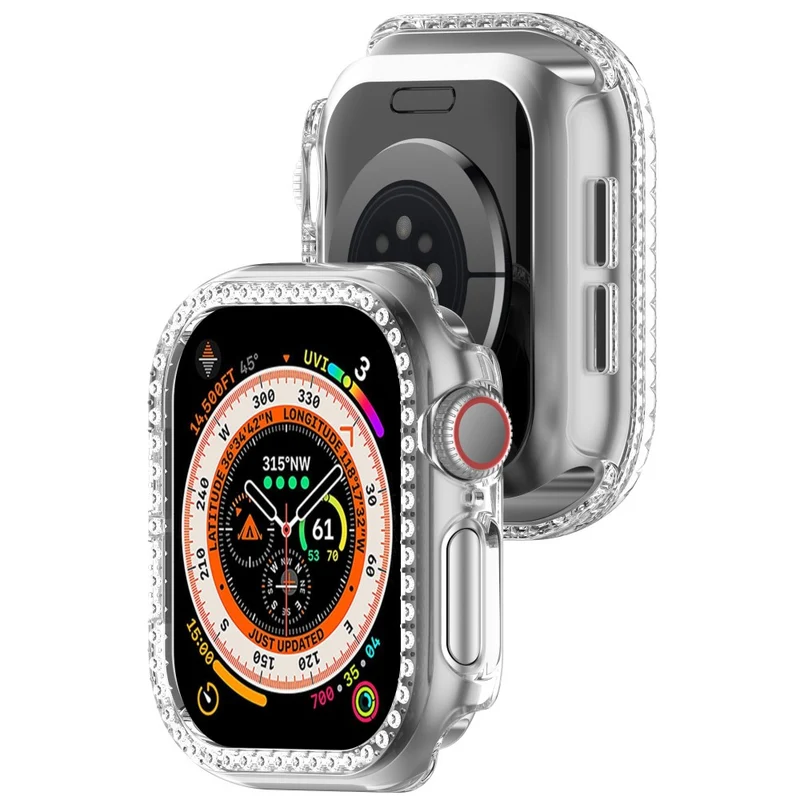 Apple Watch Series 10 42mm Strass und Silikon Bumper