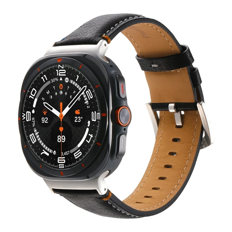 Sehr Cool Samsung Galaxy Watch Ultra 47mm Echtes Leder Armband