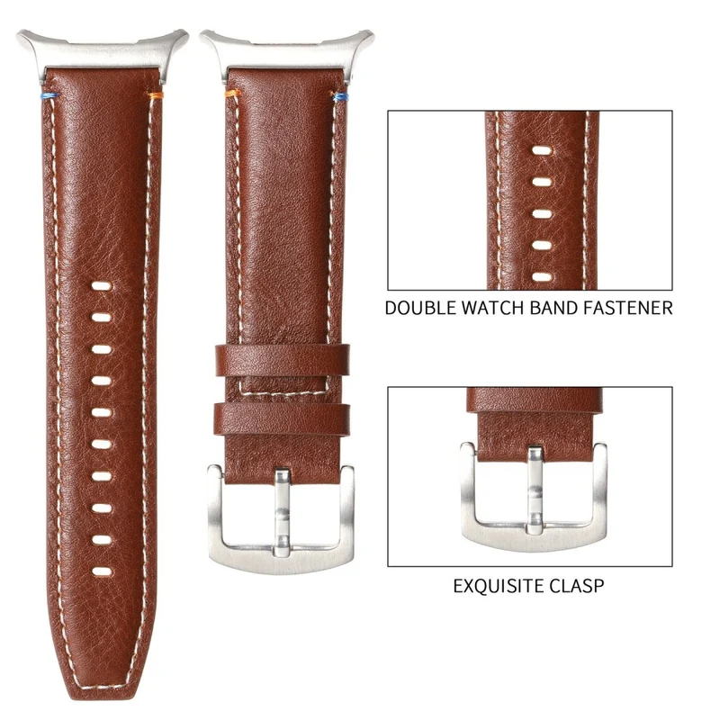 Sehr Cool Samsung Galaxy Watch Ultra 47mm Echtes Leder Armband