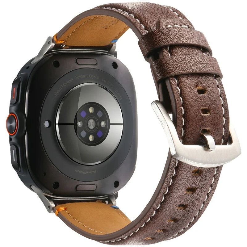 Sehr Cool Samsung Galaxy Watch Ultra 47mm Echtes Leder Armband