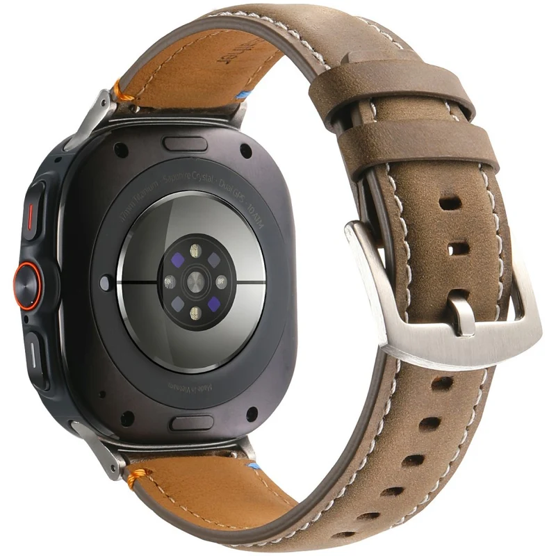 Sehr Cool Samsung Galaxy Watch Ultra 47mm Echtes Leder Armband