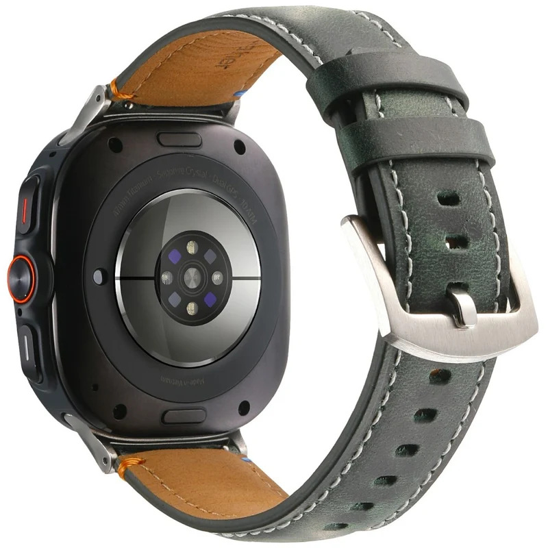 Sehr Cool Samsung Galaxy Watch Ultra 47mm Echtes Leder Armband