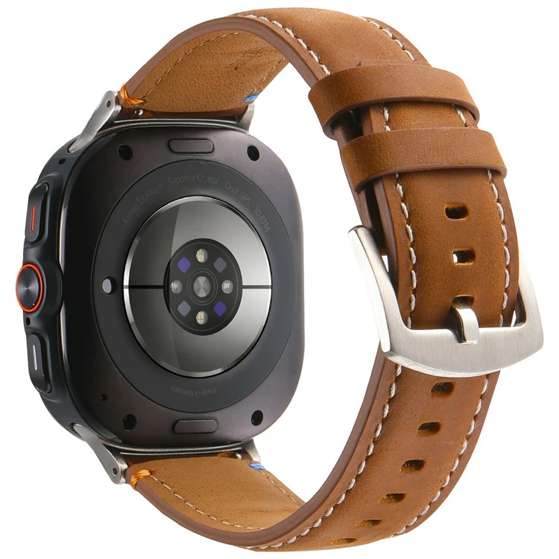 Sehr Cool Samsung Galaxy Watch Ultra 47mm Echtes Leder Armband