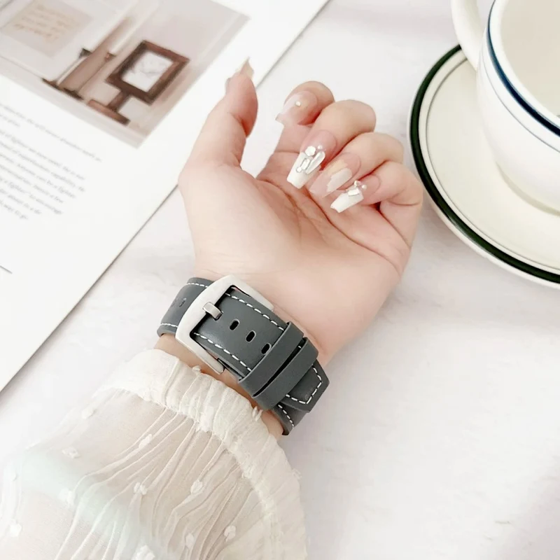 Unglaublich Süß Samsung Galaxy Watch Ultra 47mm Echtes Leder Armband