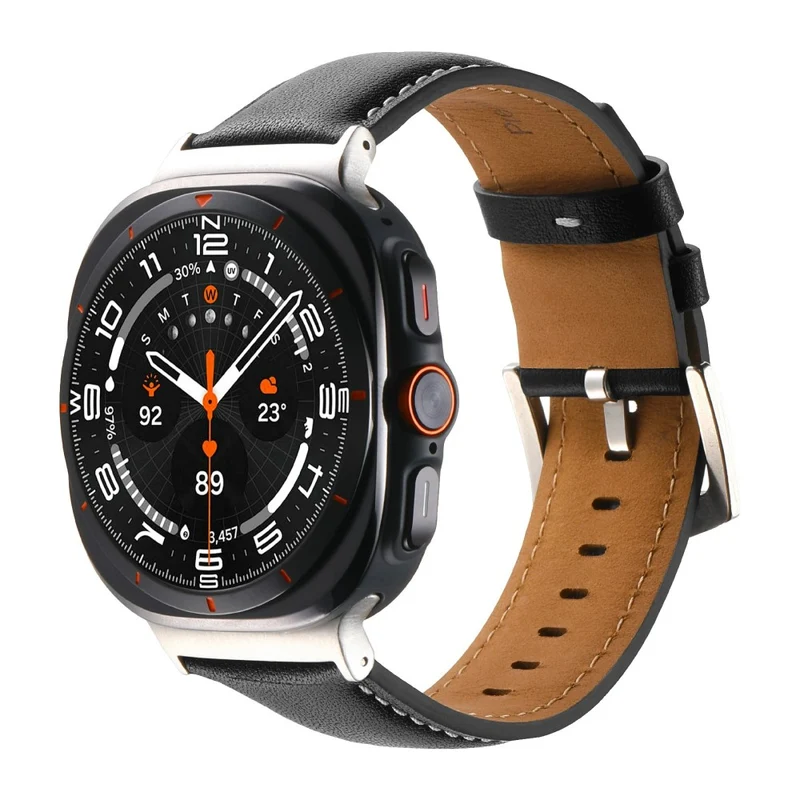 Unglaublich Süß Samsung Galaxy Watch Ultra 47mm Echtes Leder Armband