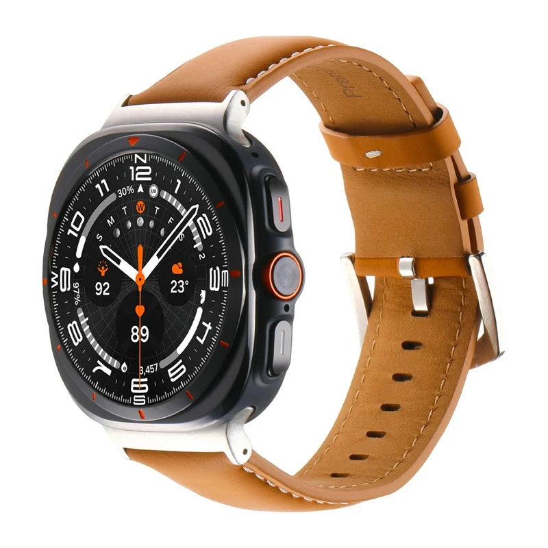 Unglaublich Süß Samsung Galaxy Watch Ultra 47mm Echtes Leder Armband