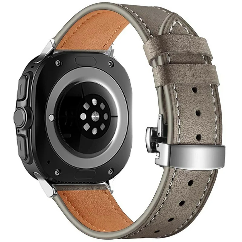 Dauerhaft Samsung Galaxy Watch Ultra 47mm Echtes Leder Armband