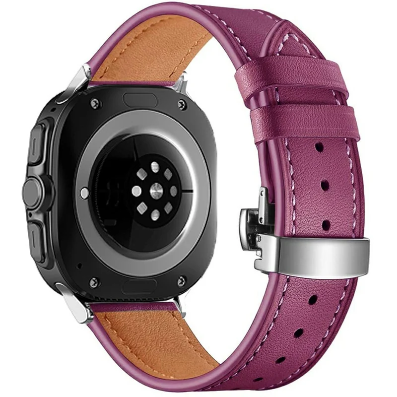 Dauerhaft Samsung Galaxy Watch Ultra 47mm Echtes Leder Armband