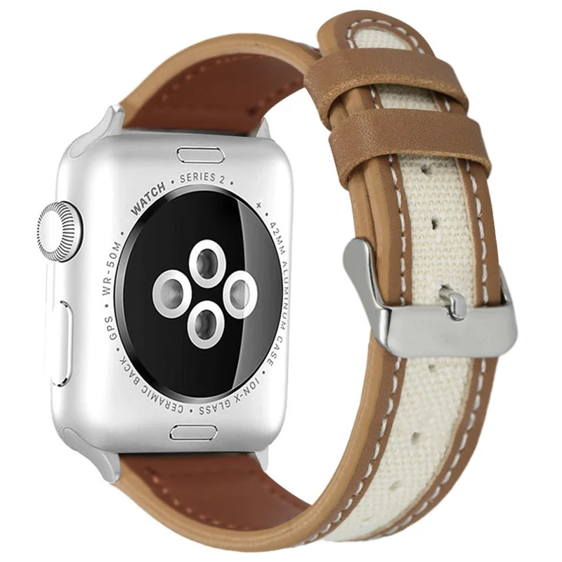 Entzückend Apple Smartwatch Echtes Leder Universell Armband