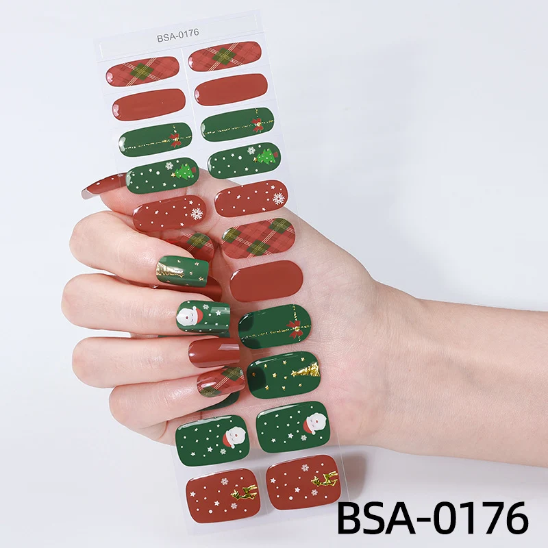 Festliche Ferien Nagel Wraps