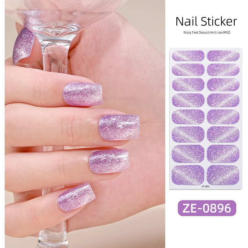 Ombre Glitter Nagel Wraps