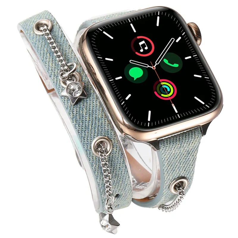Absolut Angenehm Apple Smartwatch Strass Und Nylon Universell Armband