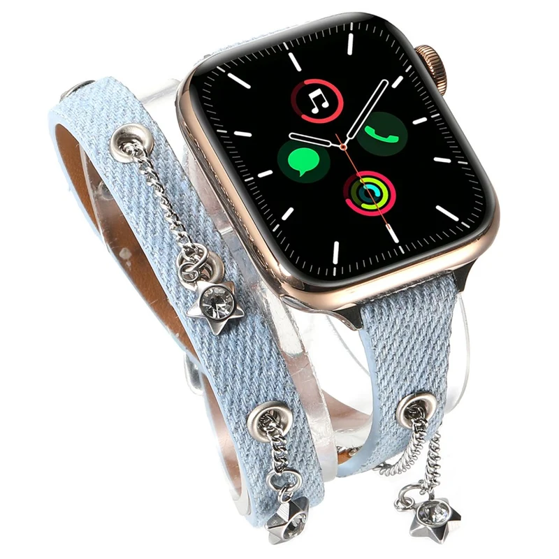 Absolut Angenehm Apple Smartwatch Strass Und Nylon Universell Armband
