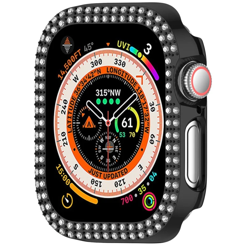 Apple Watch Series 10 46mm Strass und Silikon Bumper