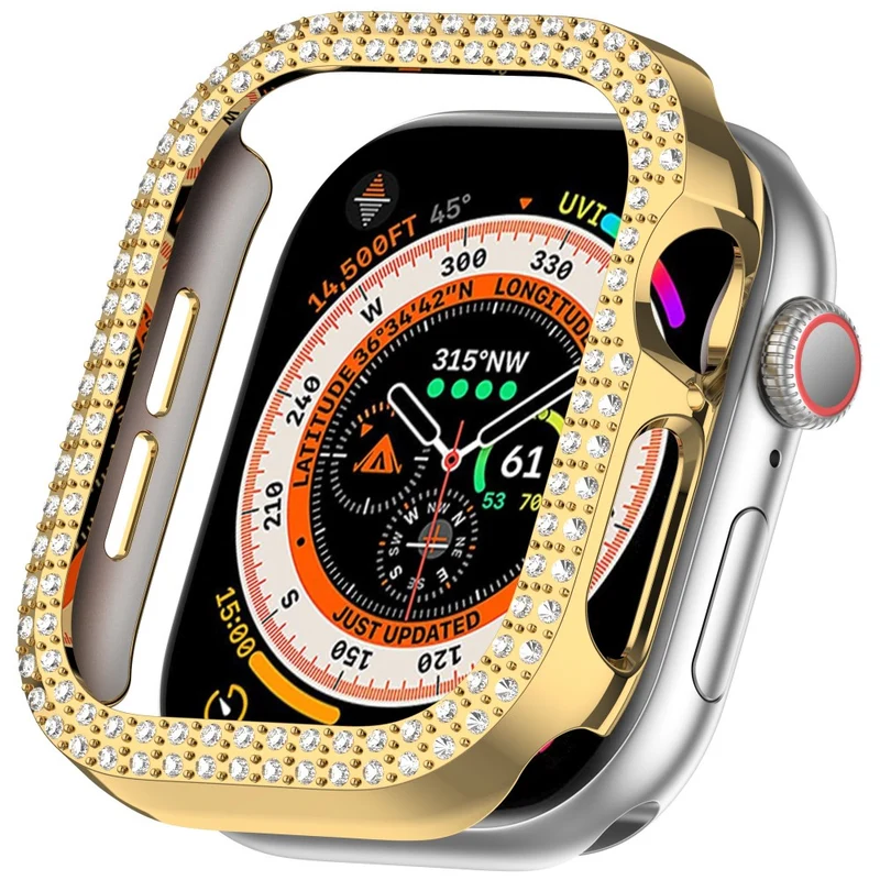 Apple Watch Series 10 46mm Strass und Silikon Bumper