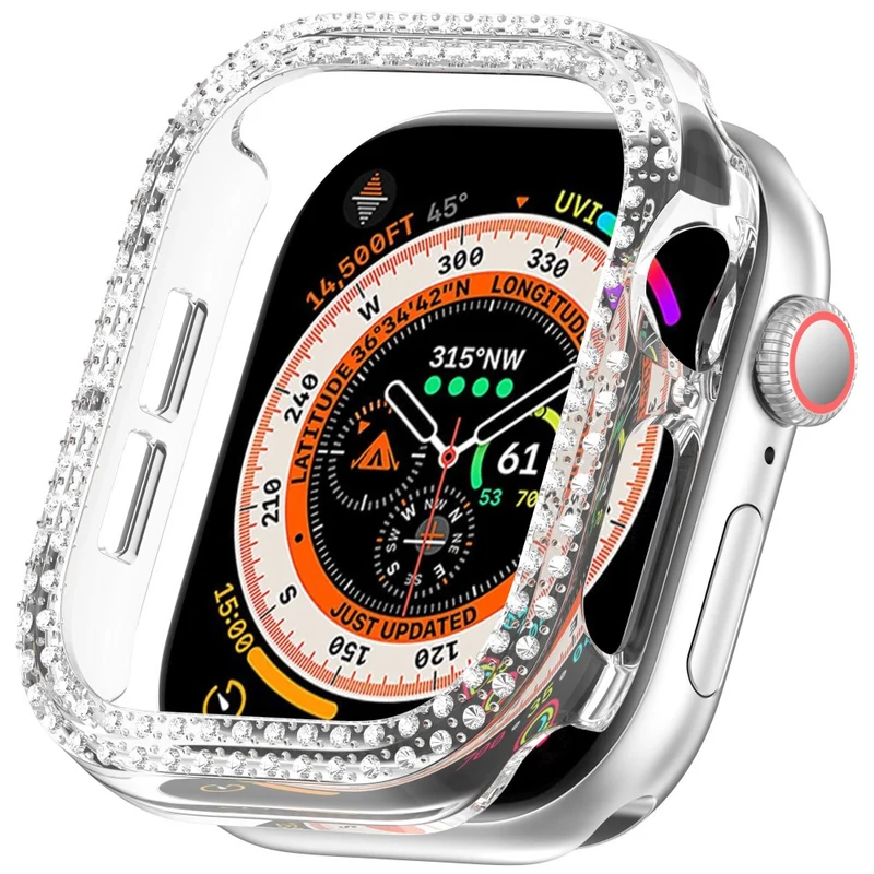 Apple Watch Series 10 46mm Strass und Silikon Bumper