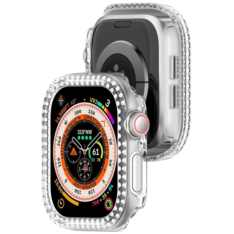 Apple Watch Series 10 46mm Strass und Silikon Bumper