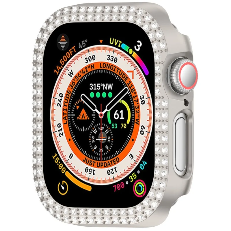 Apple Watch Series 10 46mm Strass und Silikon Bumper