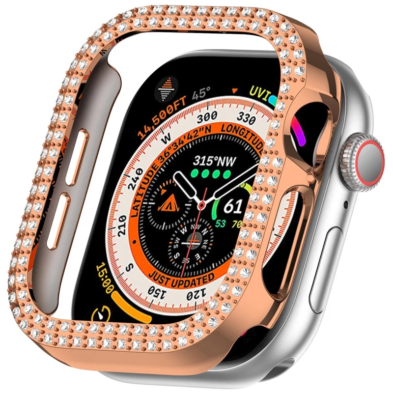 Apple Watch Series 10 42mm Strass und Silikon Bumper