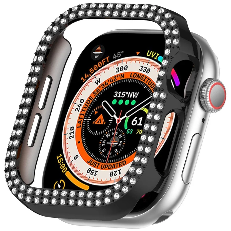Apple Watch Series 10 42mm Strass und Silikon Bumper