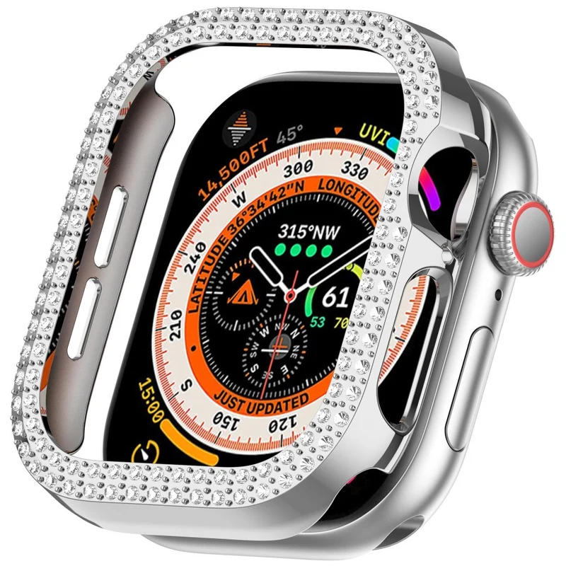 Apple Watch Series 10 42mm Strass und Silikon Bumper
