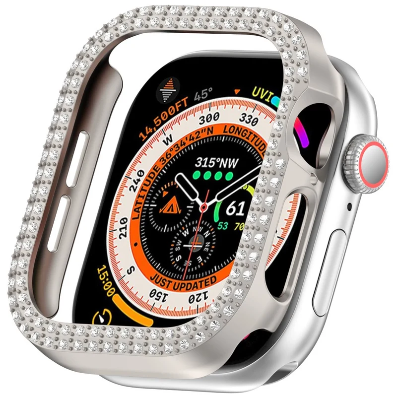 Apple Watch Series 10 42mm Strass und Silikon Bumper