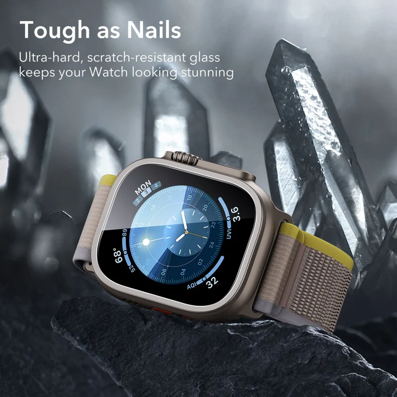 Absolut Schön Apple Watch Series 10 42mm Hülle mit Displayschutz in Glas und Silikon