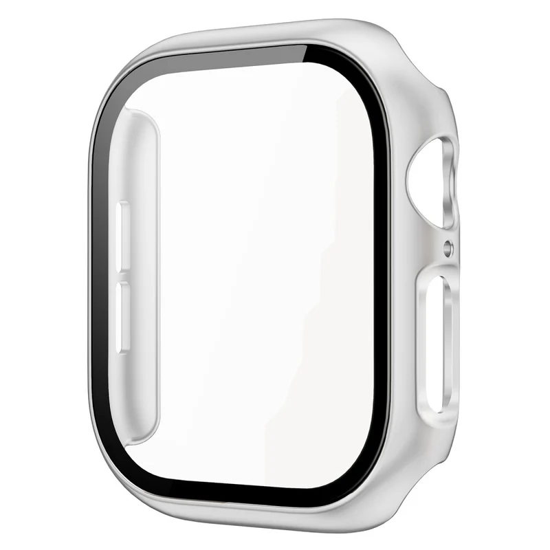 Auffallend Modisch Apple Watch Series 10 46mm Hülle mit Displayschutz in Glas und Silikon