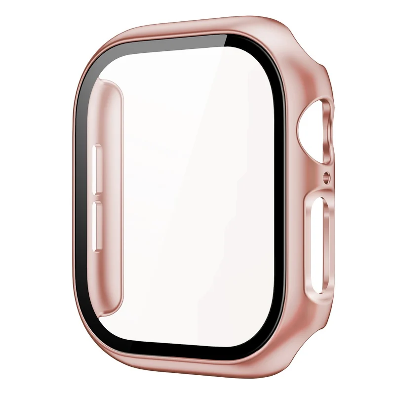 Auffallend Modisch Apple Watch Series 10 46mm Hülle mit Displayschutz in Glas und Silikon