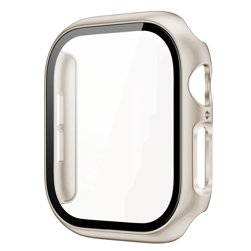 Auffallend Modisch Apple Watch Series 10 46mm Hülle mit Displayschutz in Glas und Silikon