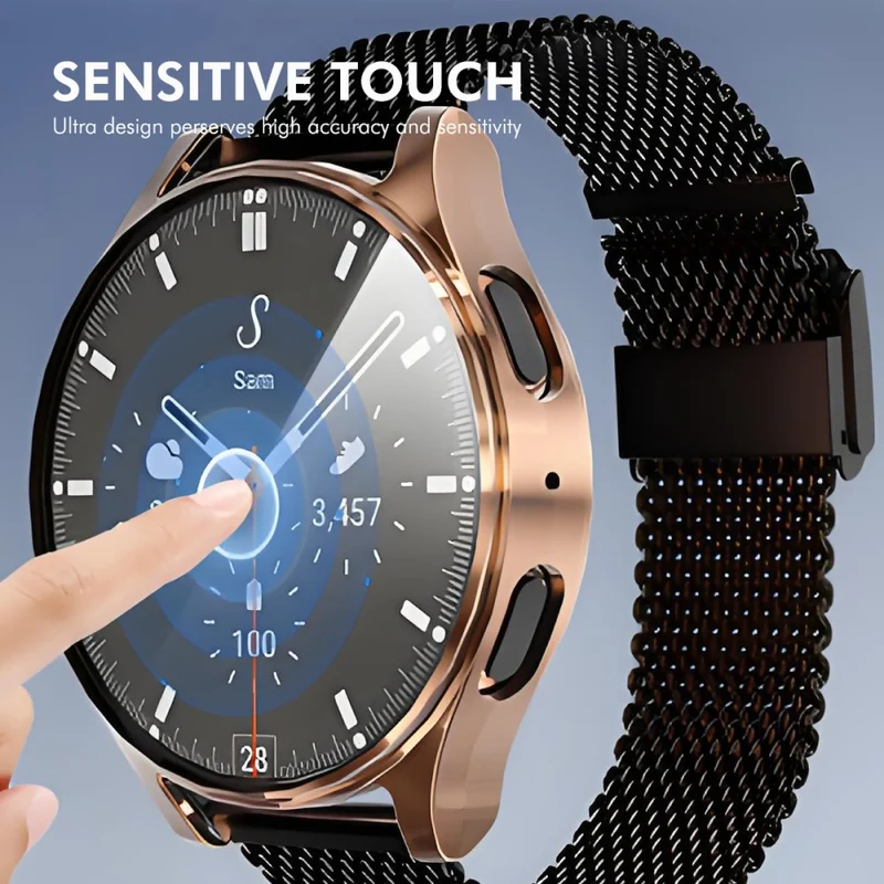 Süß Samsung Galaxy Watch 7 40mm Hülle mit Displayschutz in Silikon