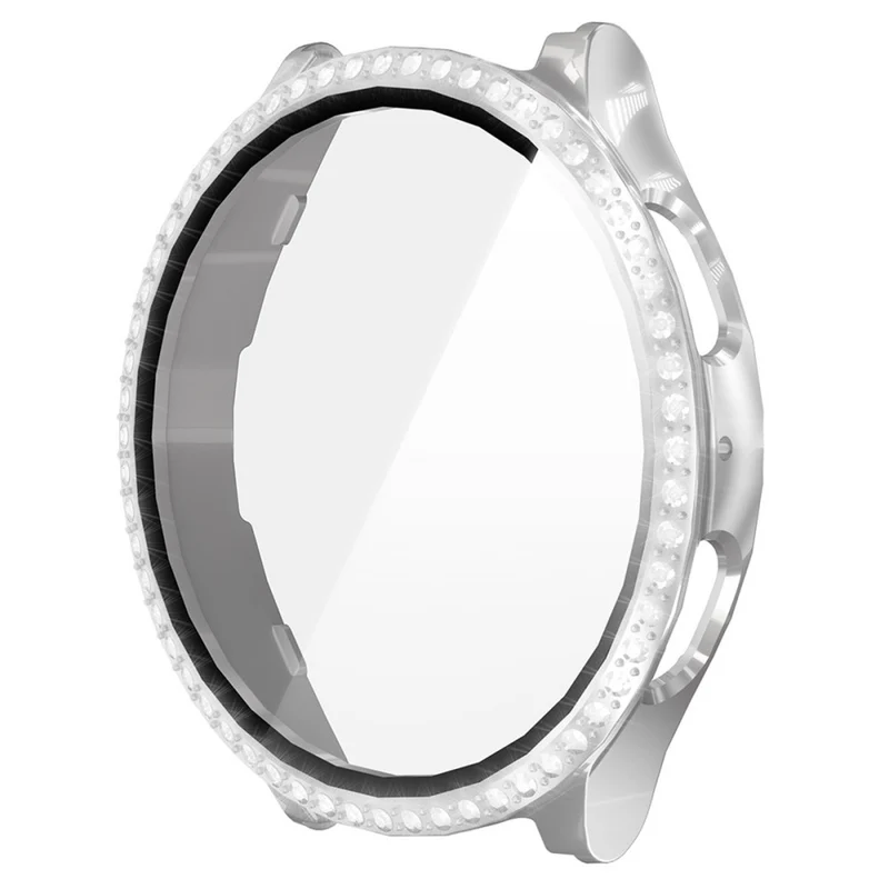 Auffallend Stilvoll Samsung Galaxy Watch 7 40mm Hülle mit Displayschutz in Strass und Silikon