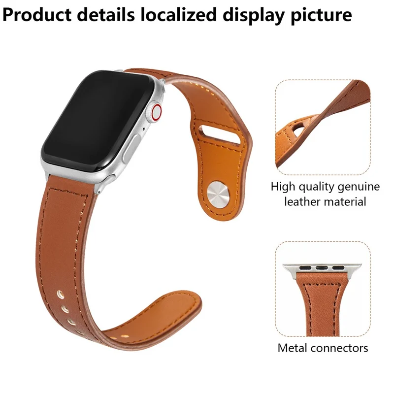 Absolut Zuverlässig Apple Smartwatch Kunstleder Universell Armband