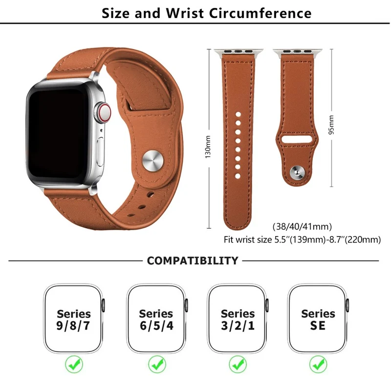 Absolut Zuverlässig Apple Smartwatch Kunstleder Universell Armband