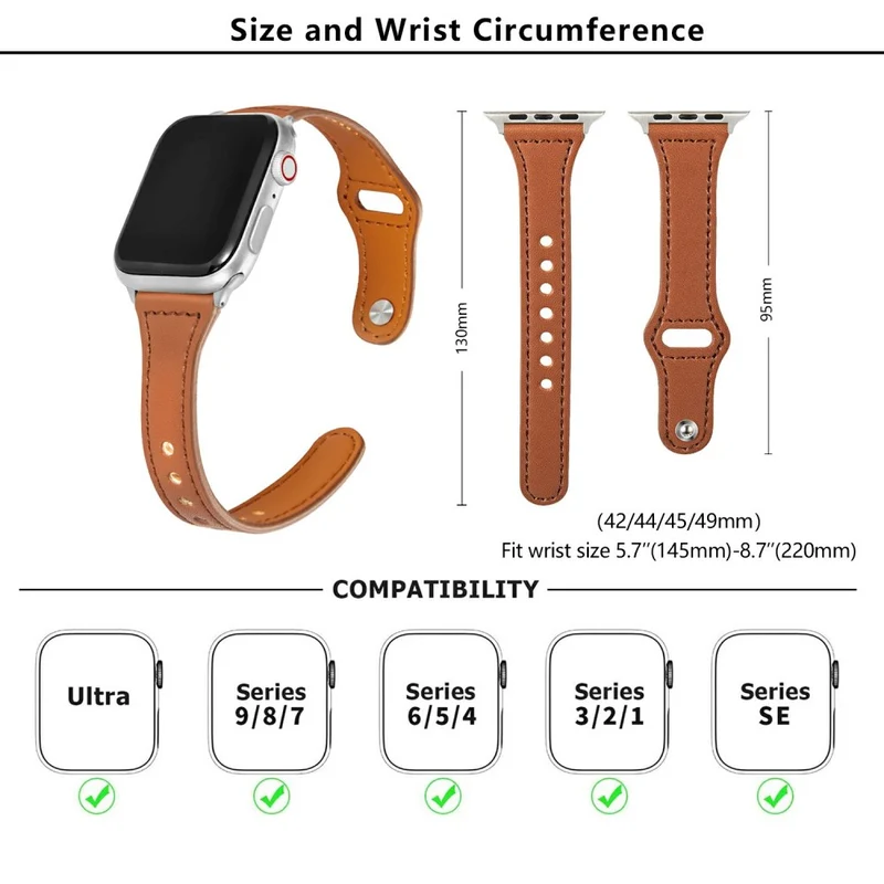 Super Angenehm Apple Smartwatch Kunstleder Universell Armband