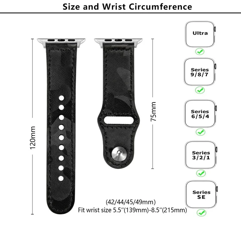 Absolut Schön Apple Smartwatch Echtes Leder Universell Armband