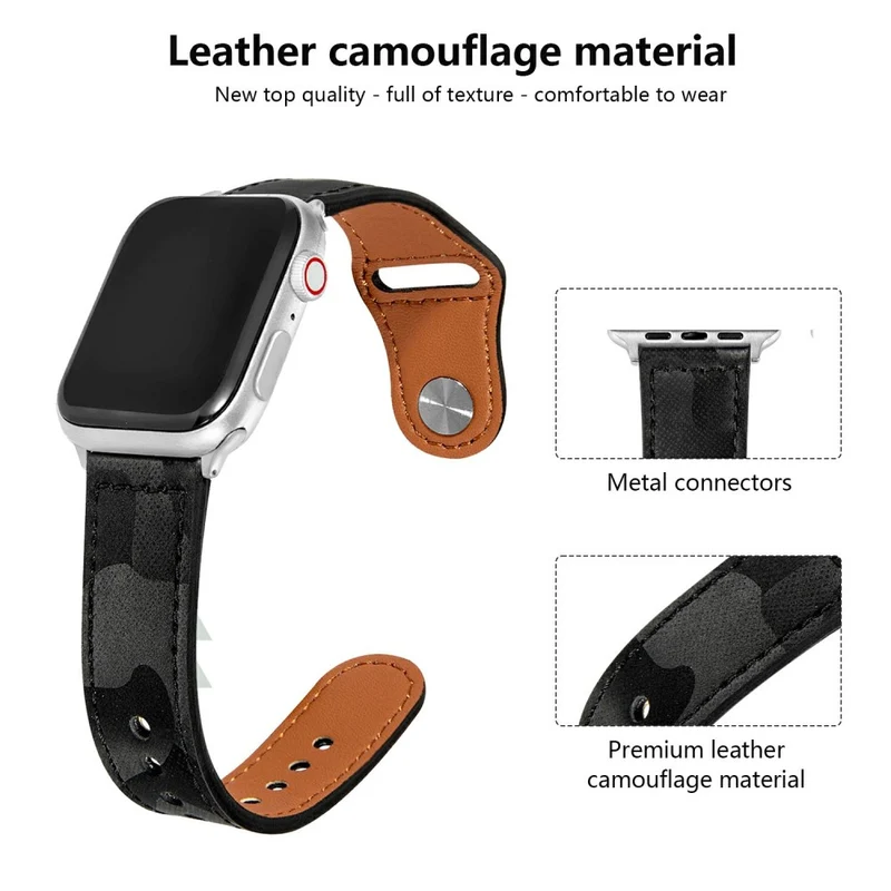 Absolut Schön Apple Smartwatch Echtes Leder Universell Armband