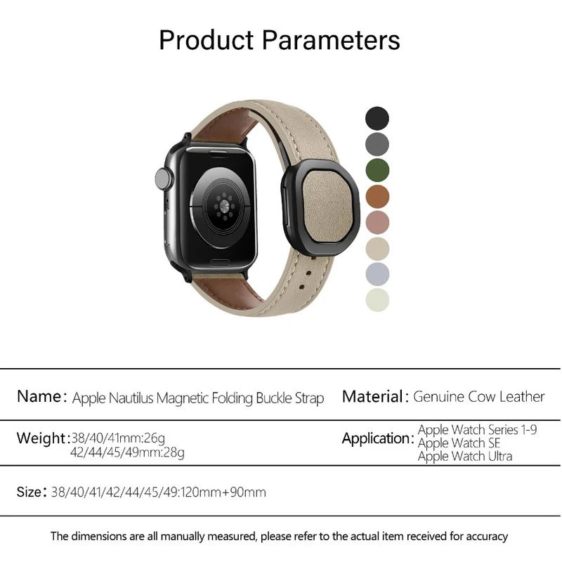 Super Stylisch Apple Smartwatch Echtes Leder Universell Armband