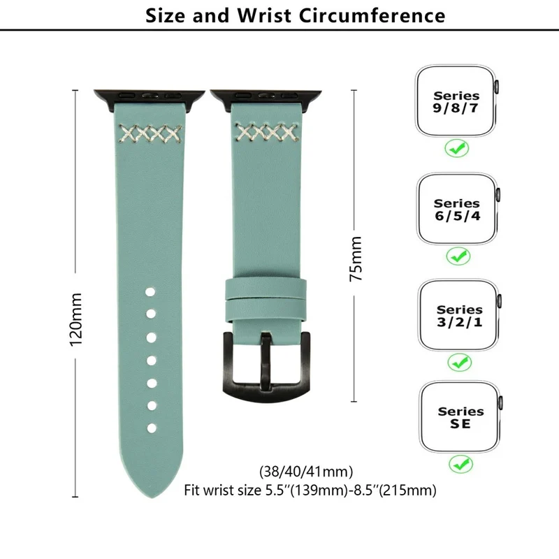 Zeitlos Apple Smartwatch Kunstleder Universell Armband