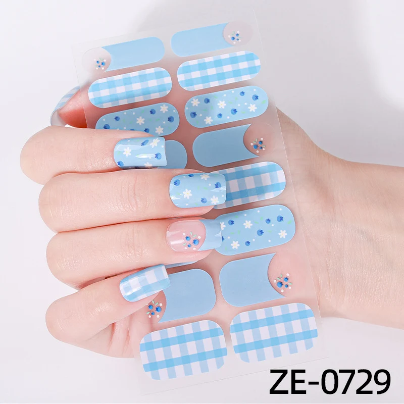 Elegante Glitter Akzent Nagel Wraps